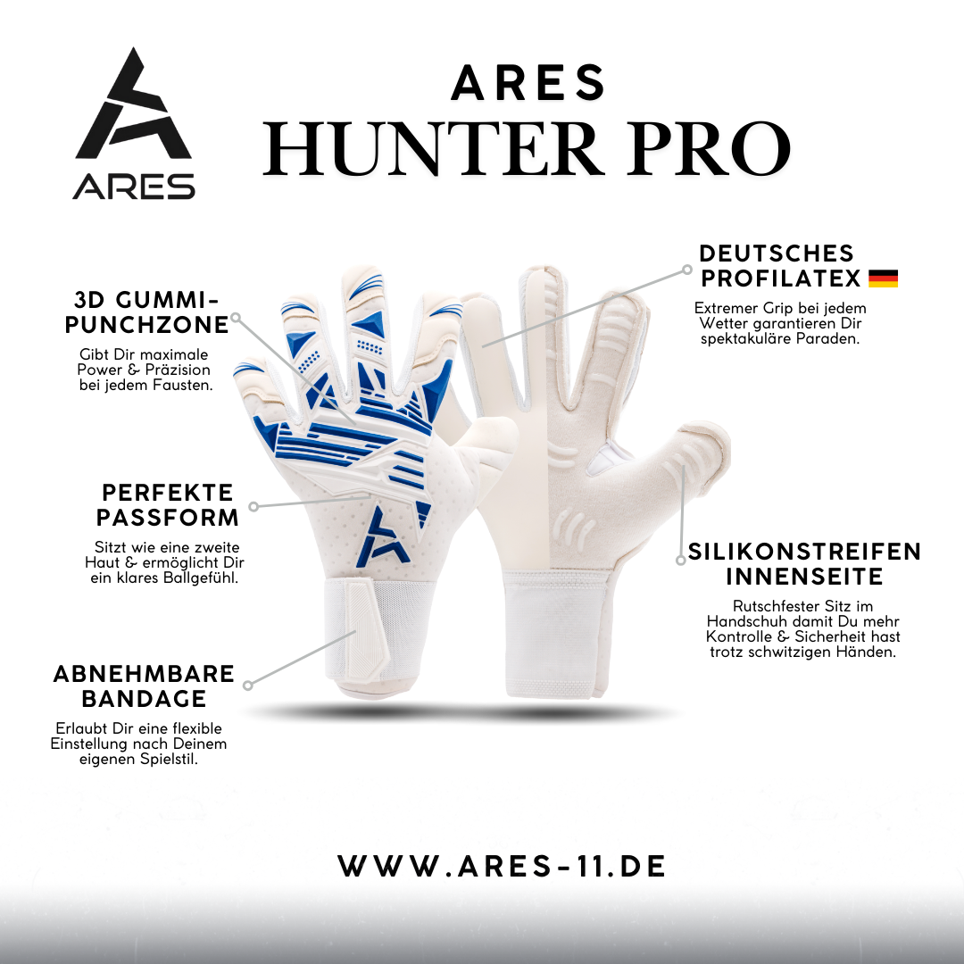 Hunter Pro Weiß/Blau - Erwachsene